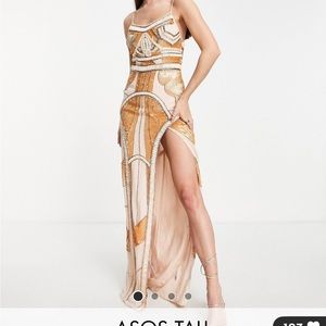 ASOS Tall balaeric embellished maxi dress
